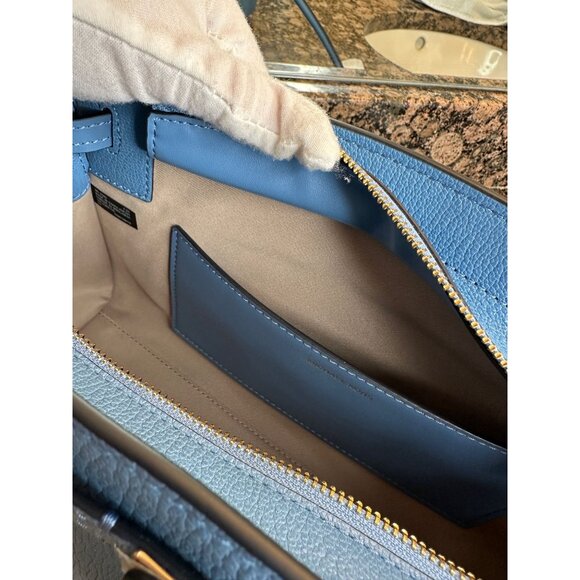 Michael Kors French Blue Hamilton Moderne Small East West Satchel Shoulder Tote - Picture 7 of 16